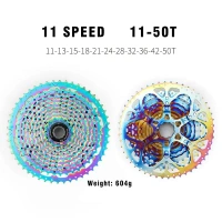 SUNSHINE Rainbow Cassette Bike Bicycle Freewheel 11/12 Speed