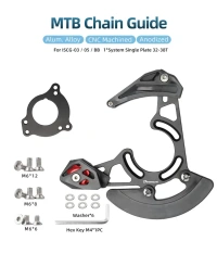Deemount Chain Guide/Guard 03/05 BB Mount Single Chainring 32-38T 1x system Chainwheel Bash Protector