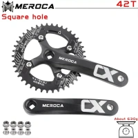 MEROCA Bicycle Crankset Chainwheel 104BCD MTB Bike Crank Aluminum Alloy with Bottom 170mm