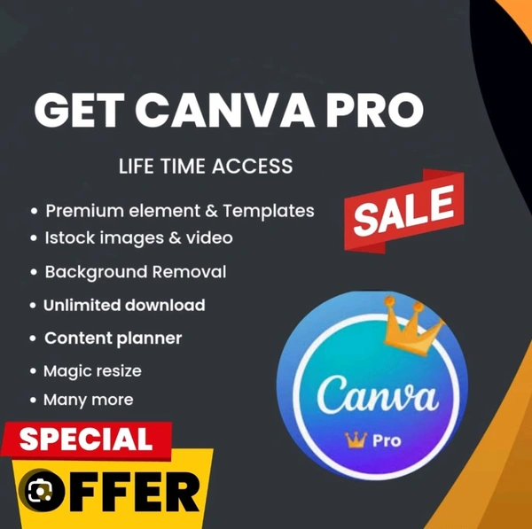 Canva Pro Lifetime Access 🤯
