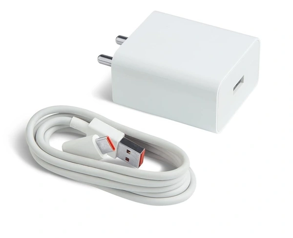 MI 33W Sonic Charger 1M Type-C Cable Included   - MI-33W, White