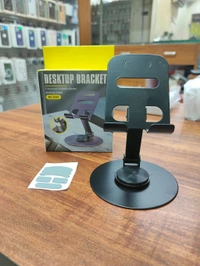 Metal Mobile & Desktop Bracket 360°Ratatr Universal Foldable Stand - Gray