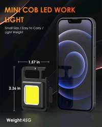 COB Reachable Keychain Metal Light - Black