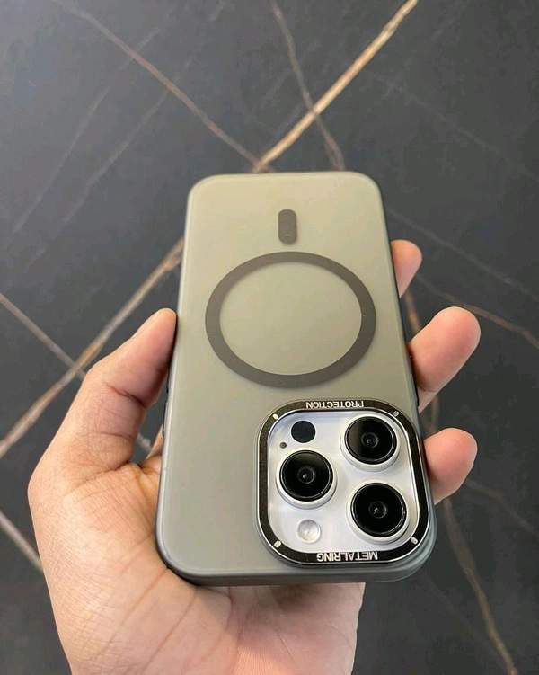 iPhone Ultraslim  Matt Matel Ring Magsafe Case - iPhone 14