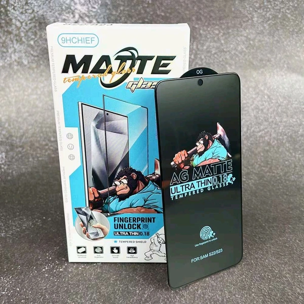0.18mm Matte Finger Working Premium Tempered Glass - Sam S22