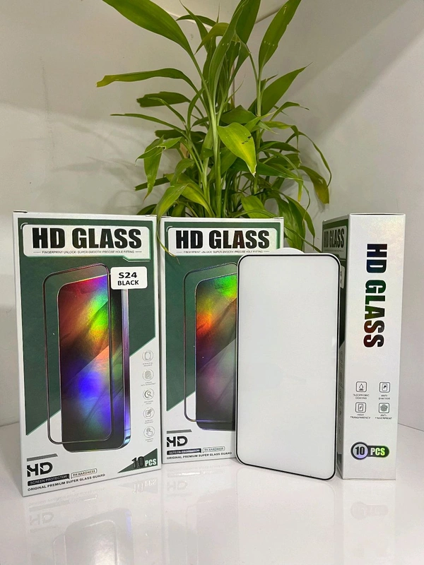 ESD Full Glue HD Glass 100 % finger working quality - Sam S24 Ultra