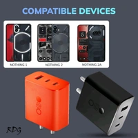 Nothing 65W Ultra Fast High Seed Care Og Adaptor  - Black