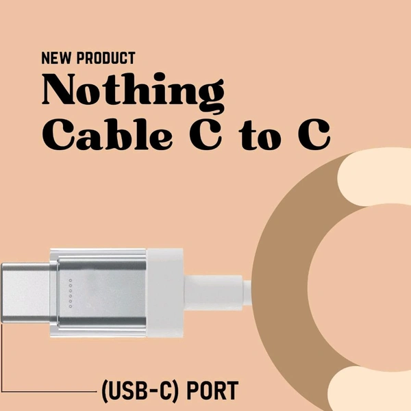 Nothing C To C Super Speed Data Cable  - White