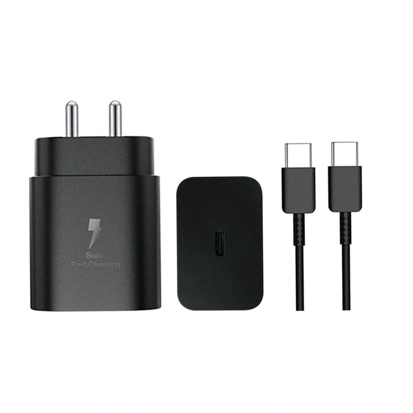 Samsung 45W PD Super Original Fast Speed Charger ( 2 M Cable )  - Black