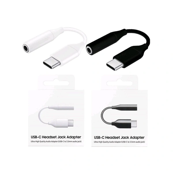 Samsung USB -C Headset Jack  (Headphones Jack ) - White