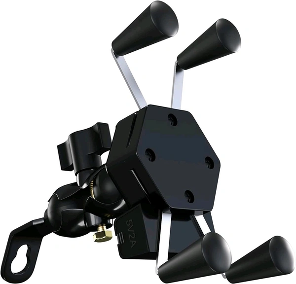 Bike Stand With Charging Port  - Black