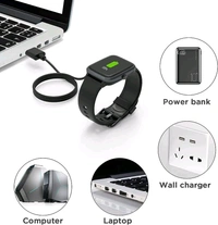 4 Pin Smart Watch Charger Cable - Black