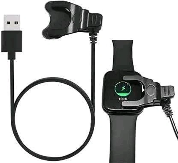 Universal Clip 2 Pin Smart Watch Charging Cable - Black, Universal Simta Charger / Kekda