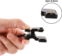 Universal Clip 2 Pin Smart Watch Charging Cable - Black, Universal Simta Charger / Kekda
