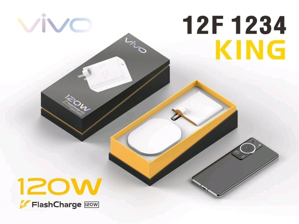 VIVO 120W Super Fast Super Original charger  - White