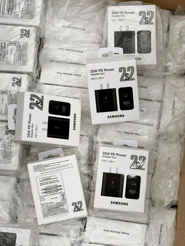 Samsung 35W Power Adaptor OG Imported - Black, Sam 35W Dock