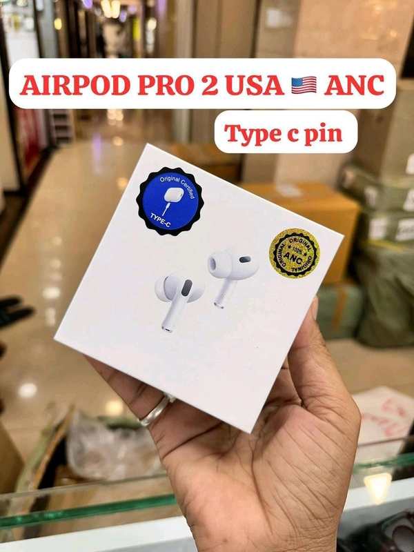 Apple AirPods Pro 2 💯 ANC Working Type_C Pin - White, ANC Pro 2 Typ-C White