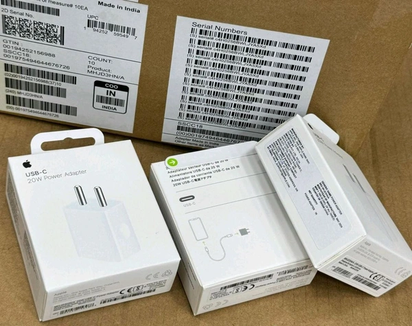 Apple 20W Adaptor New Packing 1Mint Me 2% Charging - White