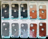 Premium Leather Logo Cut Case  - Sam S24 Ultra