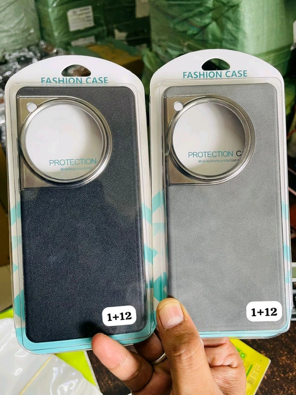 Premium Leather Logo Cut Case  - Sam S24 Ultra