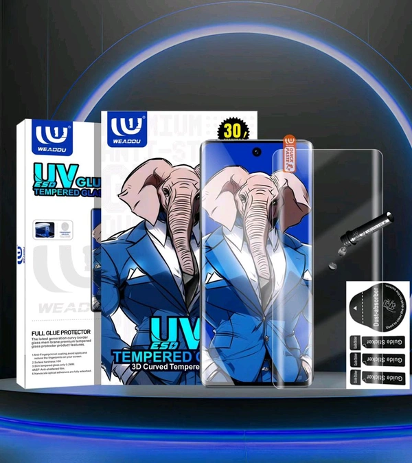 Weaddu  UV ESD Anti Static Tempered Glass 3D Curved Tempered Glass  - Reno 11