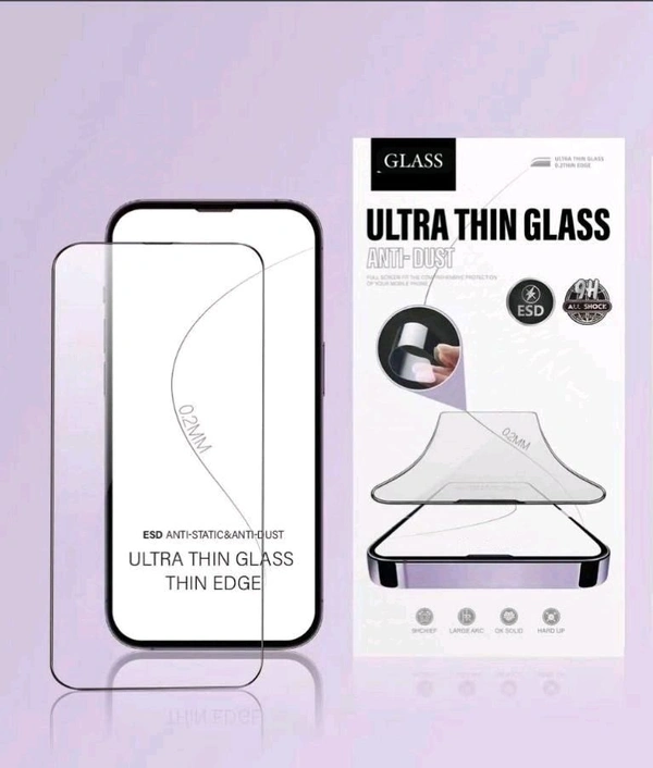  Iphone ESD Anti Static Dust Proof Tempered Glass  - IP_15 Plus