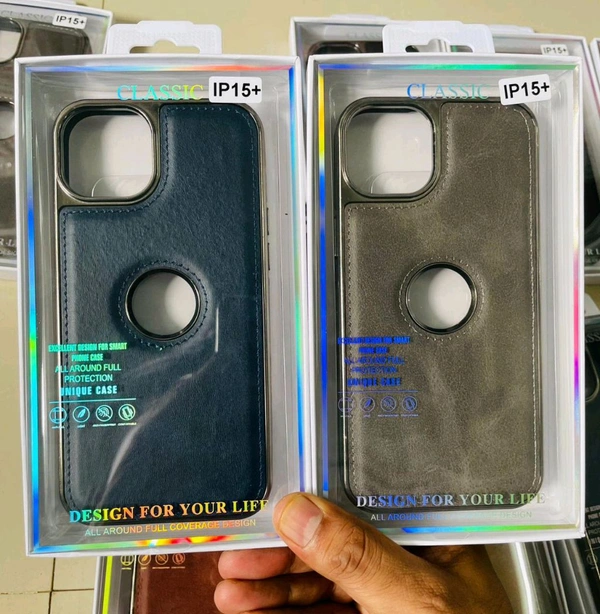 Puloka Leather Logo Cut Case  - Ip 13pro