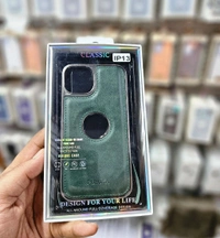 Puloka Leather Logo Cut Case  - Ip 14 Plus