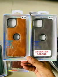 Puloka Leather Logo Cut Case  - Ip 14 Plus