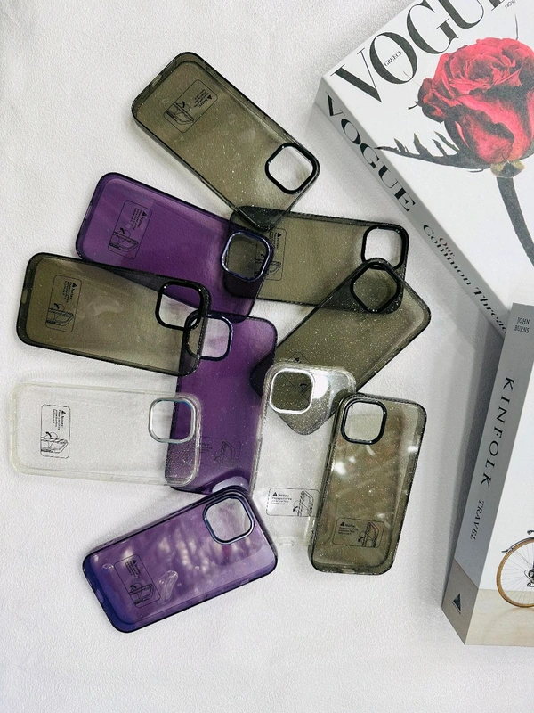 Adannu Of Camera Metal Shining Glitter Case Imported  - Ip 14 Pro