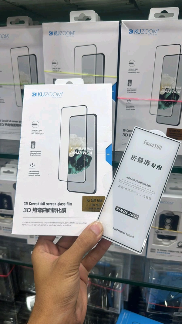 KUZOOM  FOLD 6 3D Curved Full Screen Tempered Glass Film