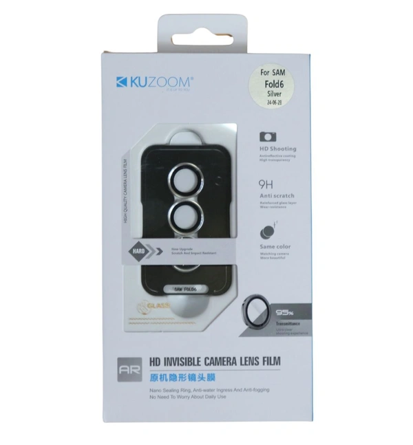 KUZOOM  FLIP / FOLD 6 HD INVISIBLE CAMERA LENS FILM - FOLD 6