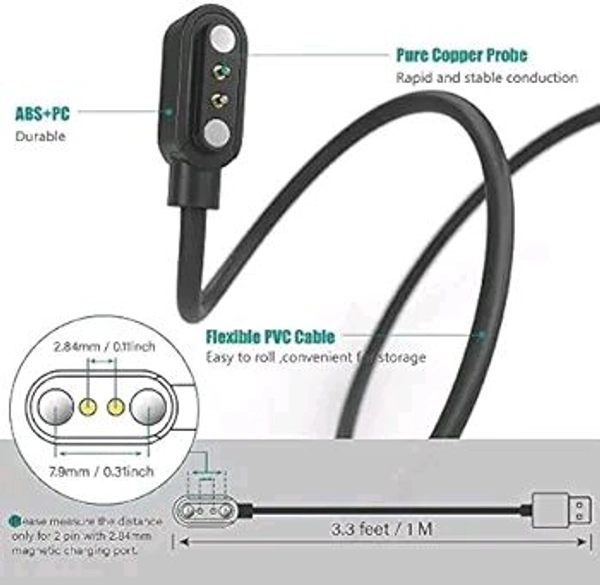 Fire Bolt 2.54 +- Smart Watch Charger Cable