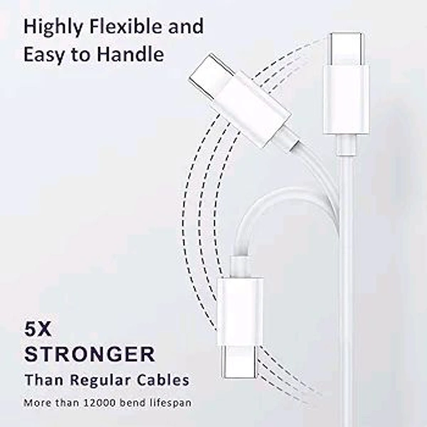 ViVO Flash charger Type_C Cable Sam OG Quality (1m)  - White