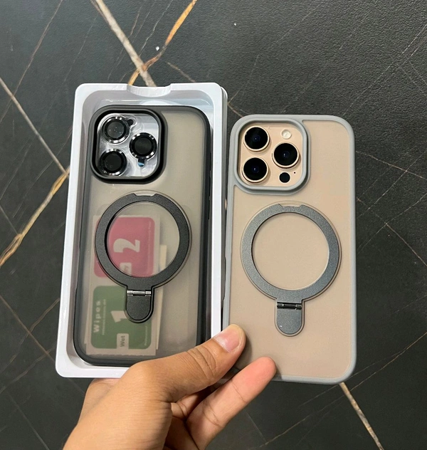  IPHONE Matte  Metal Stand  Magsafe Magsafe Case - Ip 14