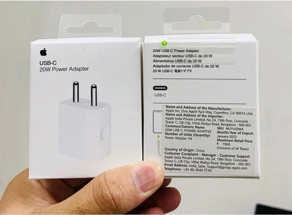 iPhone 20W Adapter Imported - White