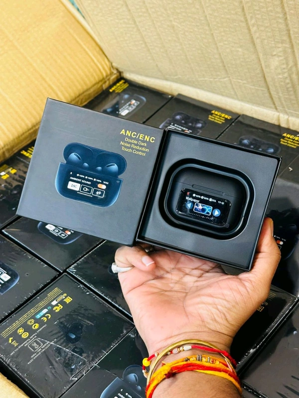 Apple Airpods Black Pro 2 Display ANC/ENC Touch Control - Black, Black Display Pro 2