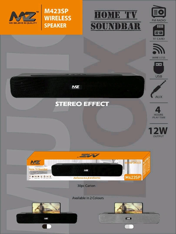 MZ Home Tv Soundbar M423SP Wireless Bluetooth Speaker  - M 423 SP