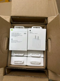 Apple 20W Power Adaptor With QR Code Original - White, 20W Original