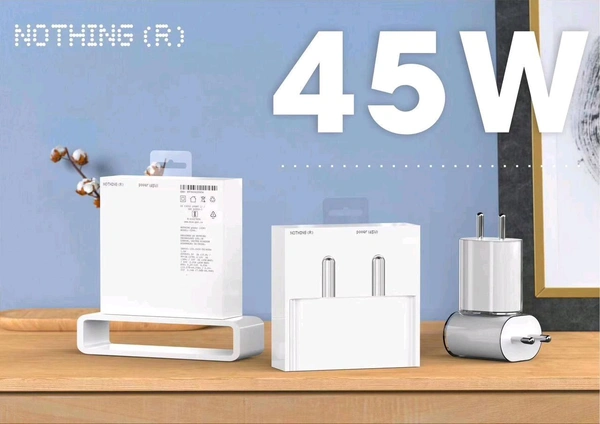 Nothing 45W Type_C Super Fast Charging Adaptor - White, Nothing 45W Type_C