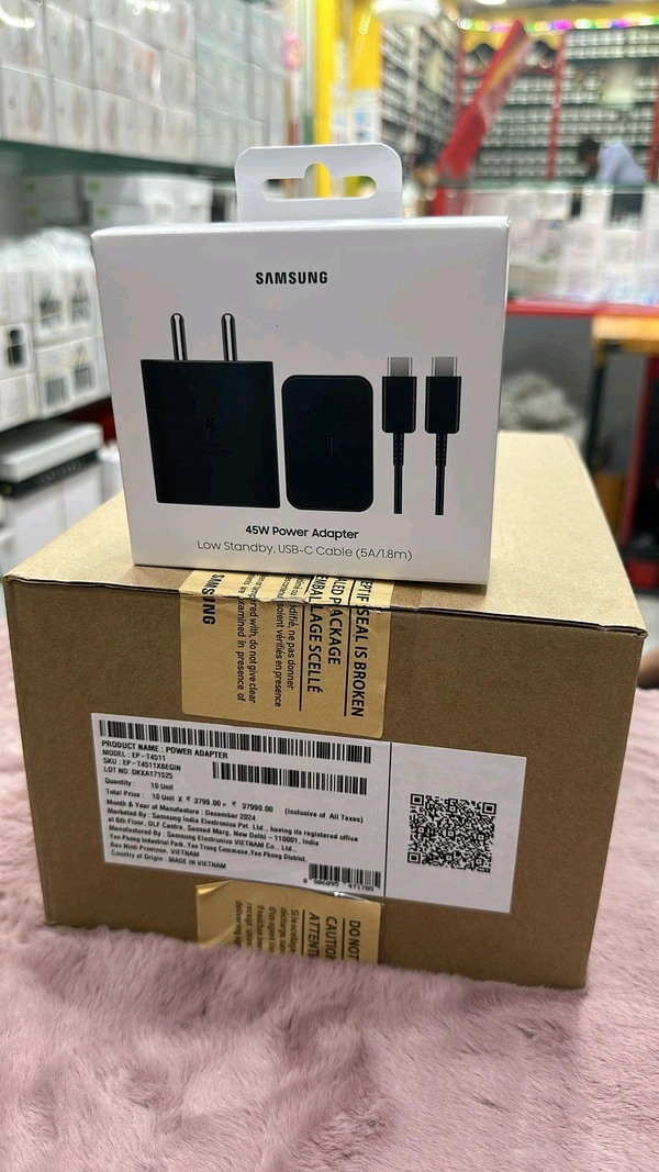 Samsung 45W Power Adapter New Pack Charger (5A/1.8m) - White
