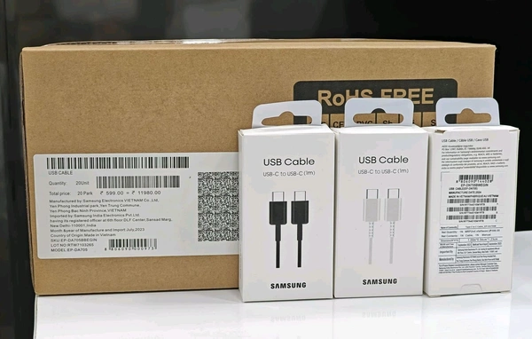 Samsung USB C To C (1m) Cable Box Packing 