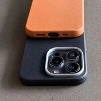 Spigen Leather Metal Design Case  - Iphone