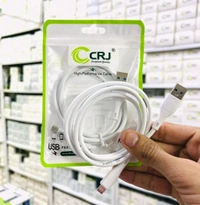 CRJ USB to Type-C Cable Imported Quality - White, CRJ Type-C Cable