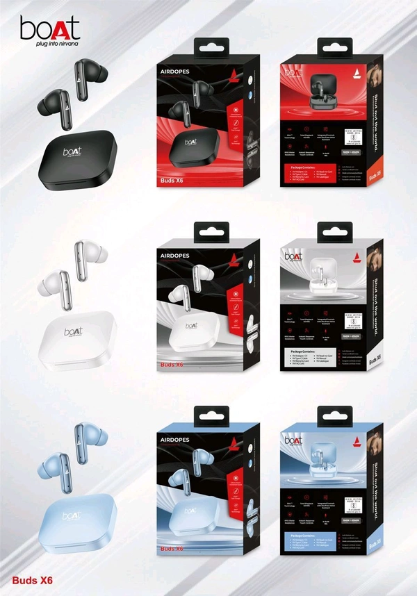 Boat Buds X6  Premium Sound Quality - Boat X6