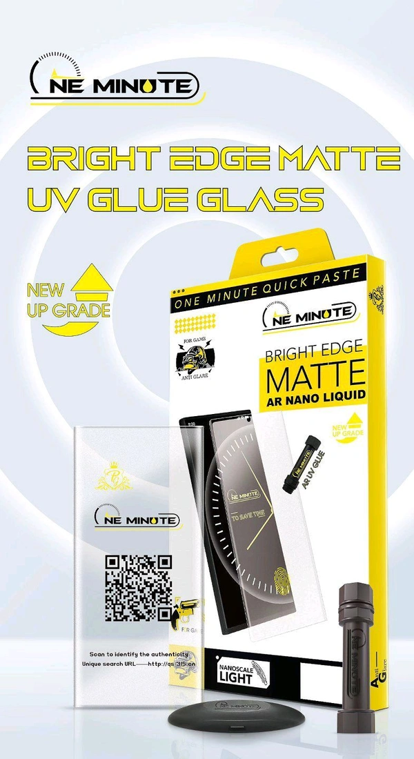 One Minute UV Matte Fingerprint Working Glaas  - Vivo V27