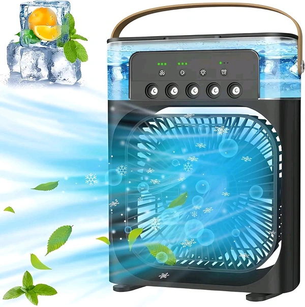 Portable Air Conditioners - Small AC Quiet Personal Air Cooler, USB Powered Mini Desktop Cooling Misting Fan  3 Speeds, 360°Adjustment  - Spare Mini Fan