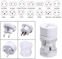 International Adapter All In One - White, International Adapter