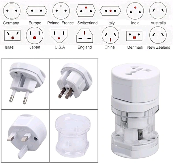 International Adapter All In One - White, International Adapter