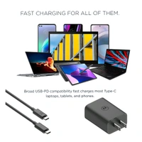 Motorola  MOTOROLA 68W Turbo Power  With Gen Fast Charger  - Motorola 68W Charger, Black